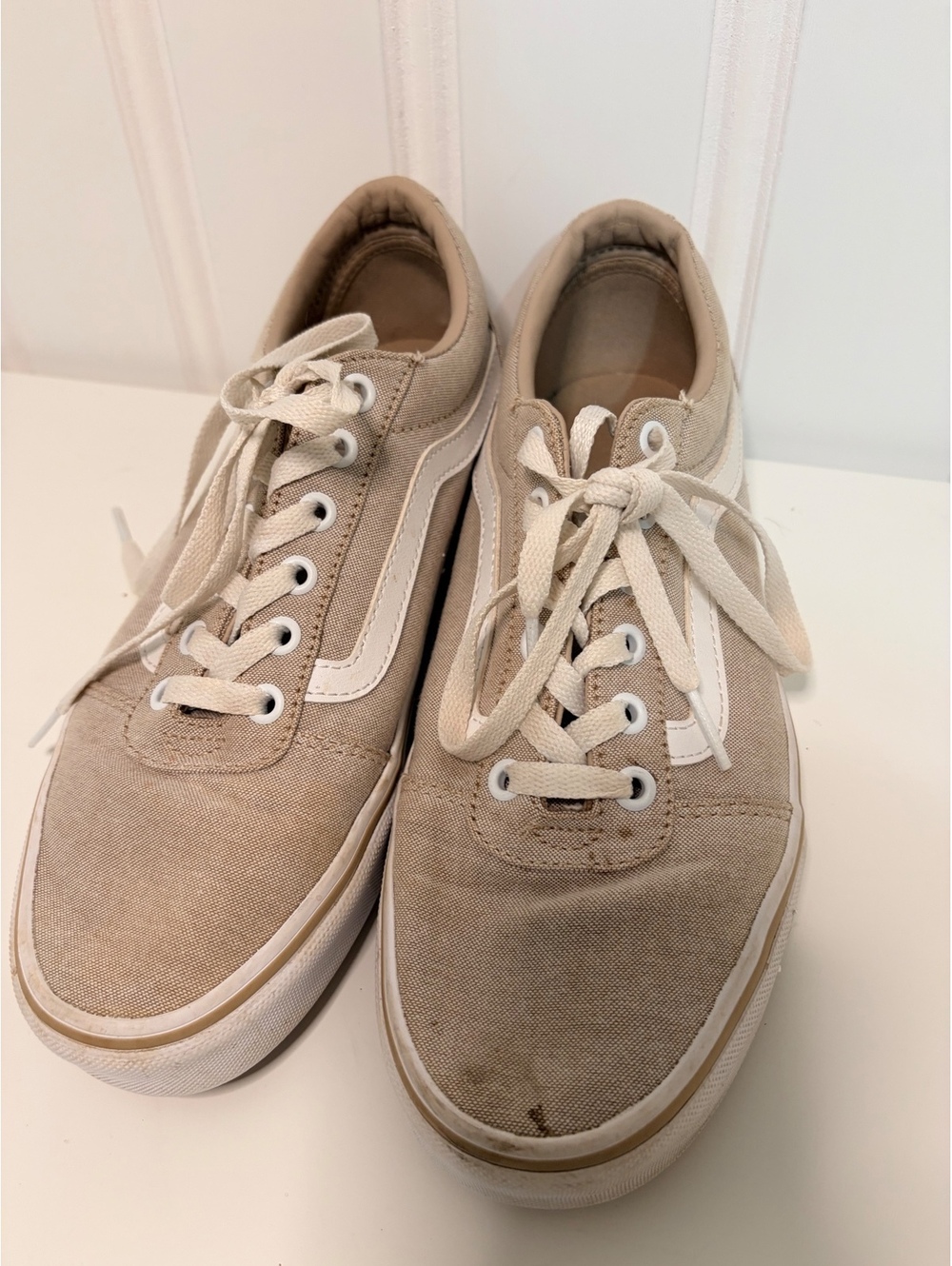 Vans Summer Canvas Taupe Low Top Sneakers Women's 9